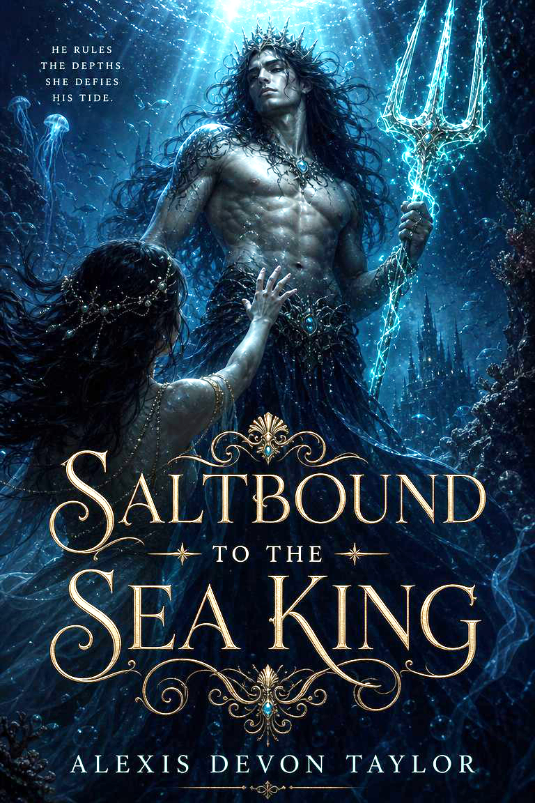 Book cover: Saltbound to the Sea King by Alexis Devon Taylor